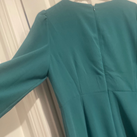 💚👗 Women’s J.Crew Green Dress 14 – Long Sleeve, Great Condition!⭐️ - Picture 2 of 7